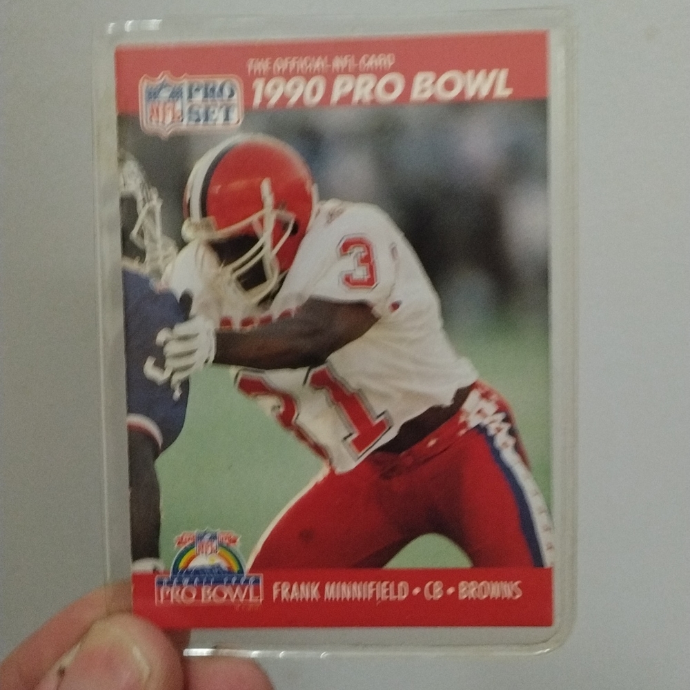 Rare 1990 Pro bowl (no error) Frank Minnifield card